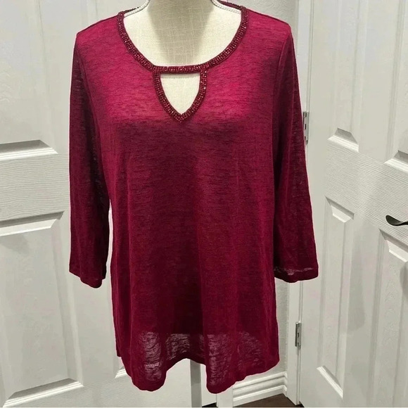 Juicy Couture Keyhole front with a little sparkle 90s vibe sweater - Picture 2 of 9